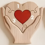 Puzzle familial en bois avec 3 prénoms