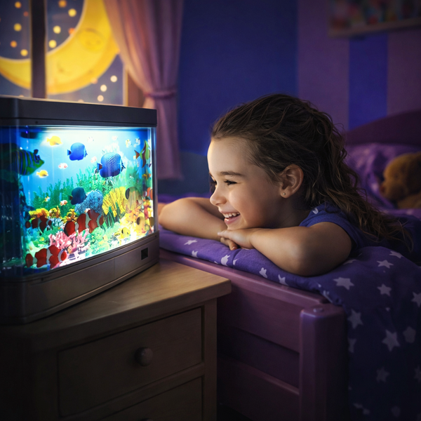 Lampe aquarium virtuel allumée
