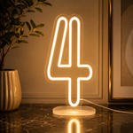 Chiffre lumineux LED néon 4