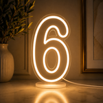 Chiffre lumineux LED néon 6