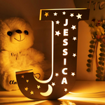 LetterGlow – lampe lettre en bois avec prénom