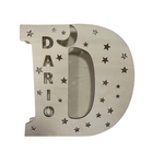 LetterGlow – lampe lettre en bois avec prénom