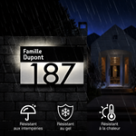 Plaque de maison solaire résistante à la pluie, au gel et à la chaleur