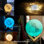 Lampe lune personnalisée avec photo – 3D MemoraMoon