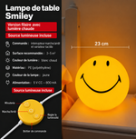 Lampe smiley, réglage de la luminosité et autonomie