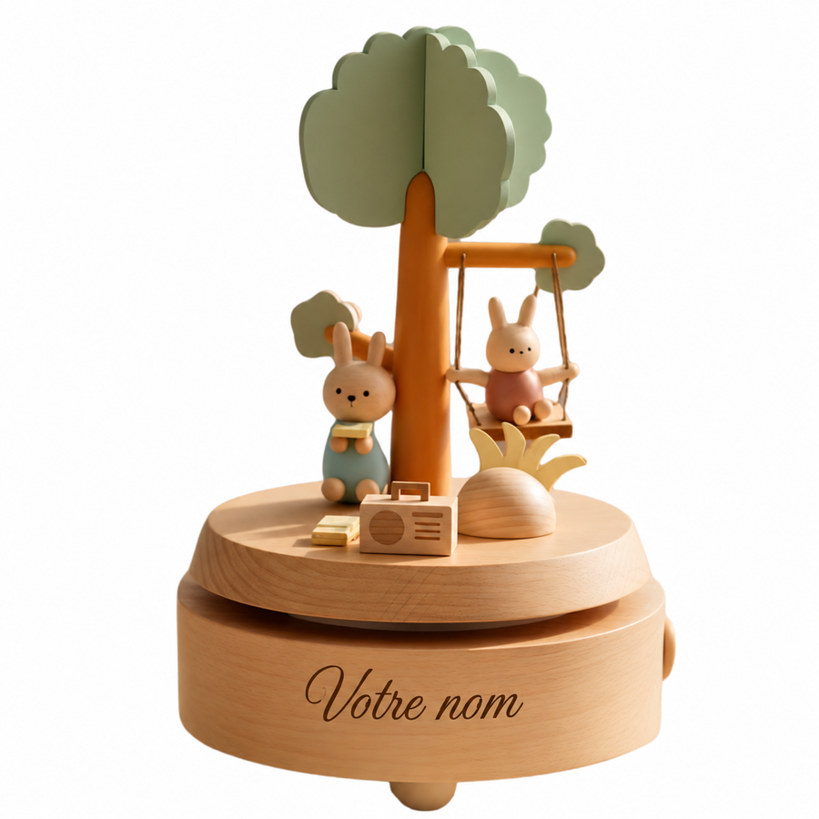 Description boîte à musique en bois