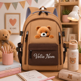 Sac à dos ours personnalisé avec ourson en peluche