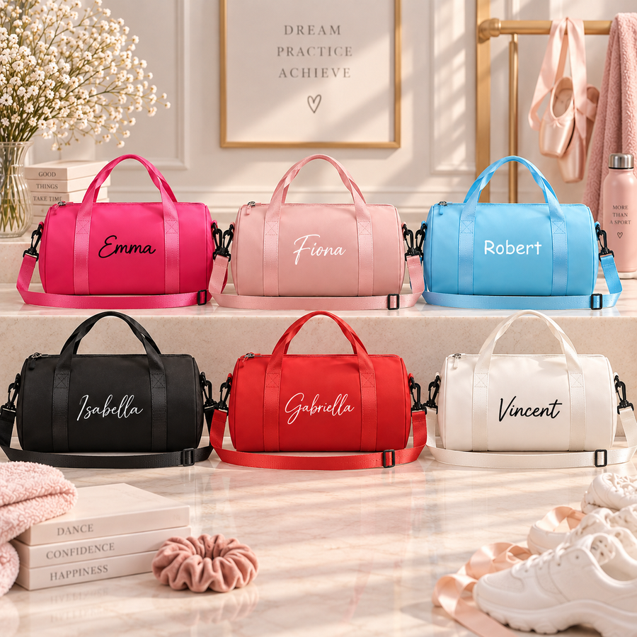 Sac de danse personnalisé avec prénom, tous les coloris