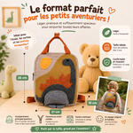 Sac à dos dinosaure brodé, format adapté aux tout-petits