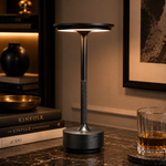 Lampe de table, finition gris foncé