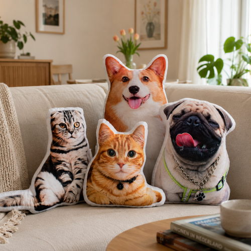 KuschelPortrait Coussin 3D personnalisé pour animal