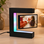 Cadre photo lévitant à LED, coloris noir