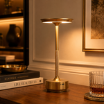 Lampe de table, finition or