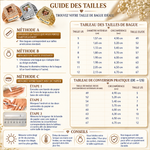 Guide des tailles de bague avec tableau de conversion en millimètres