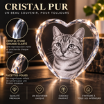 Cœur en cristal pur, présentation du produit