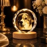 Photo sur cristal en forme de boule ronde 80 mm