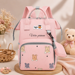 Sac à langer personnalisé avec prénom, modèle 7