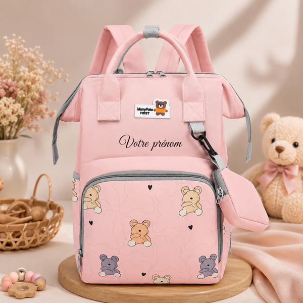 Sac à langer personnalisé avec prénom, modèle 7