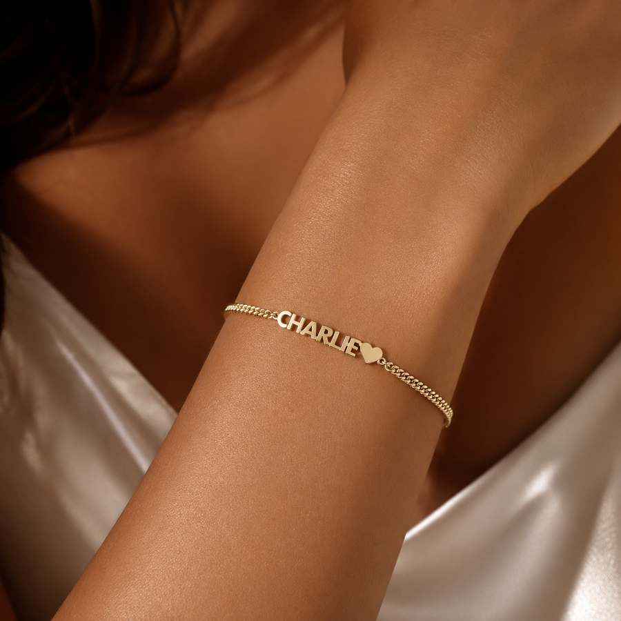 Bracelet prénom LumiLove en or