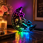 Lampe lune personnalisée – les prénoms gravés dans les étoiles