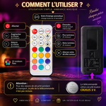 Notice d'utilisation de la télécommande de la lampe lune