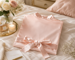 Peignoir en satin personnalisé, coloris rose