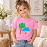 T-shirt enfant personnalisé, coloris rose