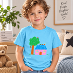 T-shirt enfant personnalisé, coloris bleu ciel
