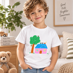 T-shirt enfant personnalisé, coloris blanc