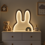 Veilleuse lapin à LED, vue d'ensemble