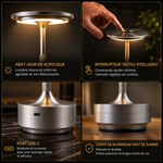 Commande tactile et recharge de la lampe de table LED