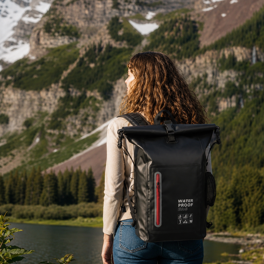 Sac à dos étanche 25 L en PVC 500D