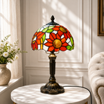 Abat-jour en verre coloré de la lampe Tiffany Sunfield