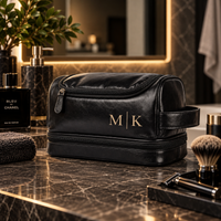 Trousse de toilette personnalisée, coloris noir