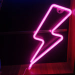 Applique néon LED, motif Éclair 2
