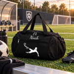 Sac de sport foot personnalisé, coloris noir
