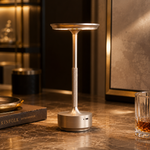 Lampe de table, finition argent