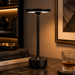 Lampe de table, finition noire